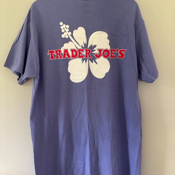 BRAND NEW Trader Joe's Blue Womens TShirt - Picture 1 of 9